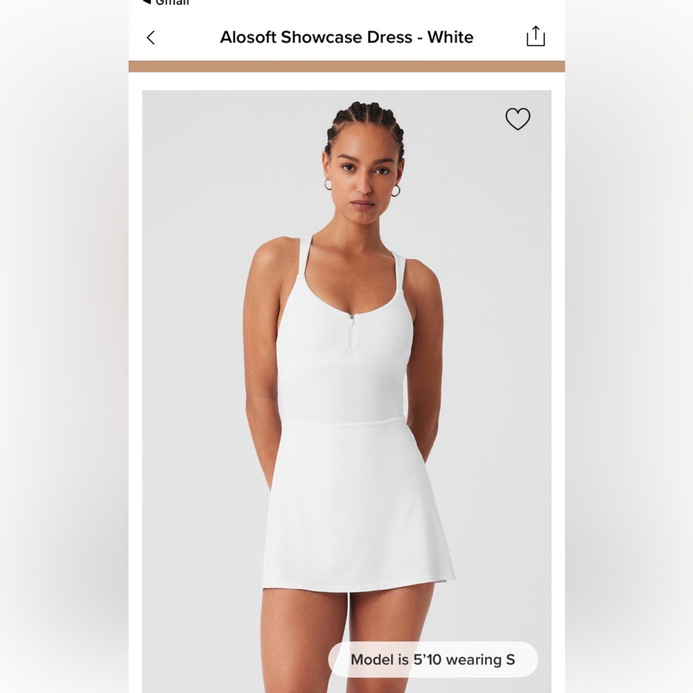 Alo Alosoft Showcase Dress White - S